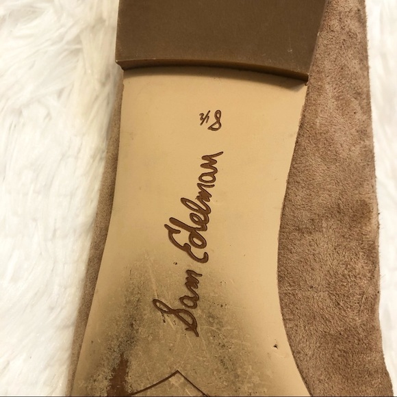 Sam Edelman Suede Rae Pointed Flats Sz 8.5 - Picture 11 of 12